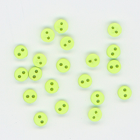 [A2_07D] 4mm Dk Green Glow Button Pack
