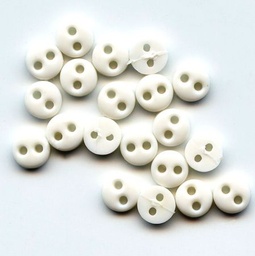 [A2_161] 4mm White Wedding Button Pack