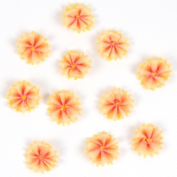 [APQ_ORF-1] Warm Yellow, 10 Pack, 9/16" Ombre Ribbon Flowers