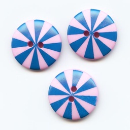 [BPK_20R-TP] Kaffe Fassett, 20mm Radiate - Teal & Pink Button Pack