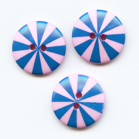 [BPK_20R-TP] Kaffe Fassett, 20mm Radiate - Teal & Pink Button Pack