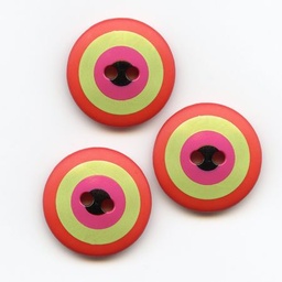 [BPK_20T-OLP] Kaffe Fassett, 20mm Target - Orange, Lime, Pink Button Pack