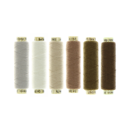 [ENLN_08] Ellana Wool Thread Pack, Brown