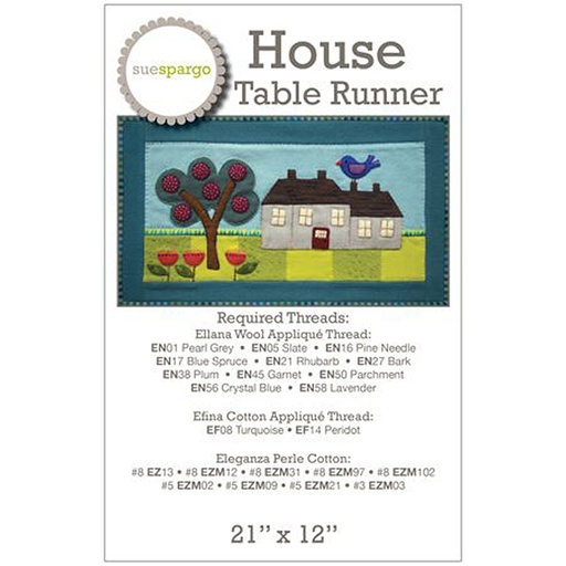 [PATT_0916] House Table Runner Pattern