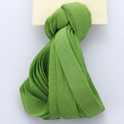 [TSS_R4R317] 7mm Silk Ribbon - Tourmaline Green