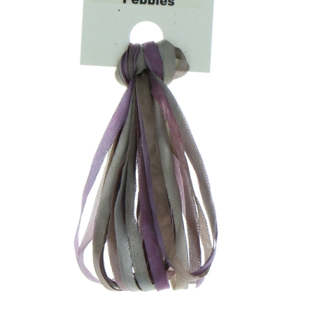 [TSR3_PEB] 3.5mm Silk Ribbon - Pebbles