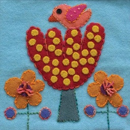 Peacock Block Pattern by Sue Spargo - OzQuilts