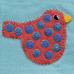 Polka Dot Bird, Pre-Cut, Colorway 2