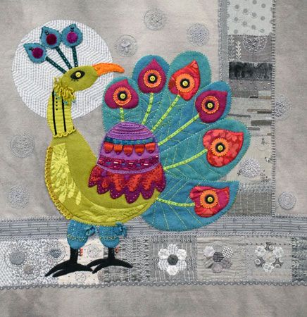 Peacock Block Pattern by Sue Spargo - OzQuilts