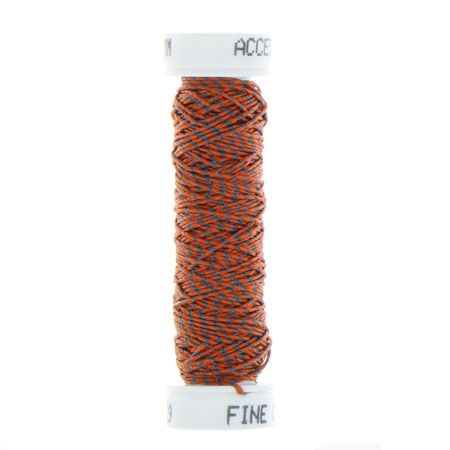 [SSG_109] Silk Striped Gimp - Orange/Blue