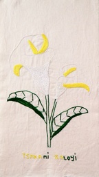 [EMF_02] Embroidered Medium Flower, #02