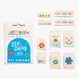 [KMWL-L-02-005] "DIY Dreams", by DIY Daisy x KATM, 10pk Woven Labels