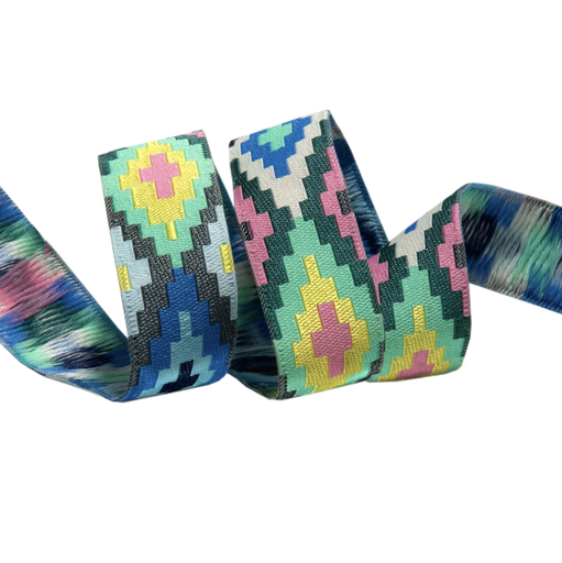 [RBYD_AB06-1] Ribbon Yardage - Blue Spirit Weave
