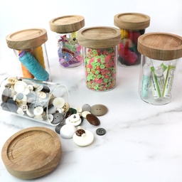 [GL-004-VE] Mini Storage Jars, Set of 6