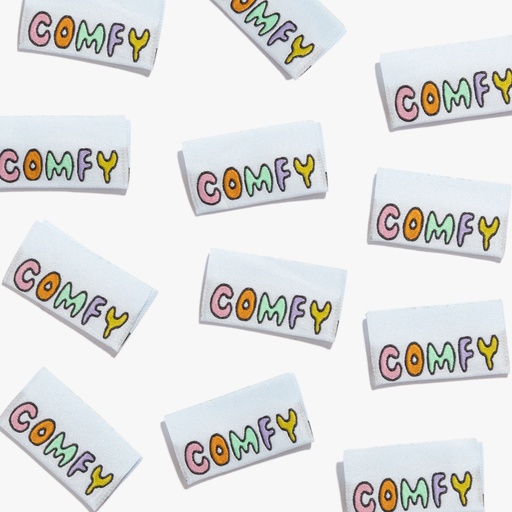 [KMWL-2022-1003] "Comfy" Woven Labels, 10pk