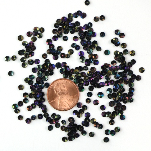 [S29] 3mm Cup Sequins, Black Iris
