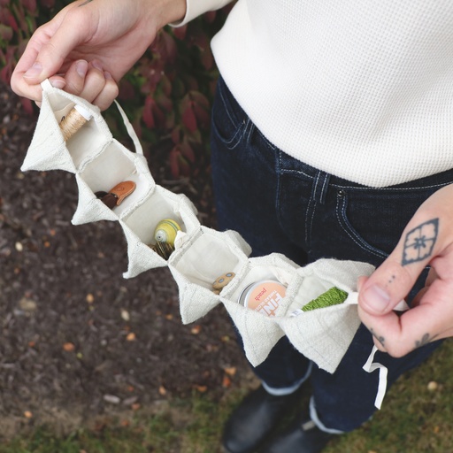 [SC-161] Linen Accordion Pouch