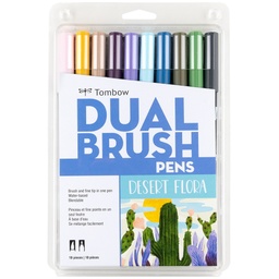 [TB56197] Desert Flora, 10pk Dual Brush Pen Art Markers