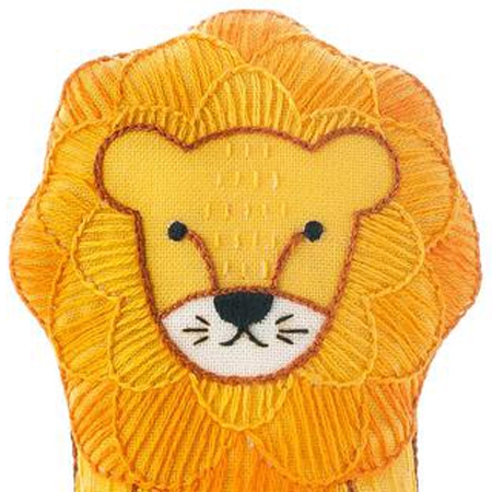 [DK-LI] Lion, Embroidery Doll Kit