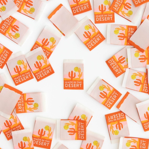 [SHWL_960028] "Made In The Desert" Sewing Woven Labels, 8pk