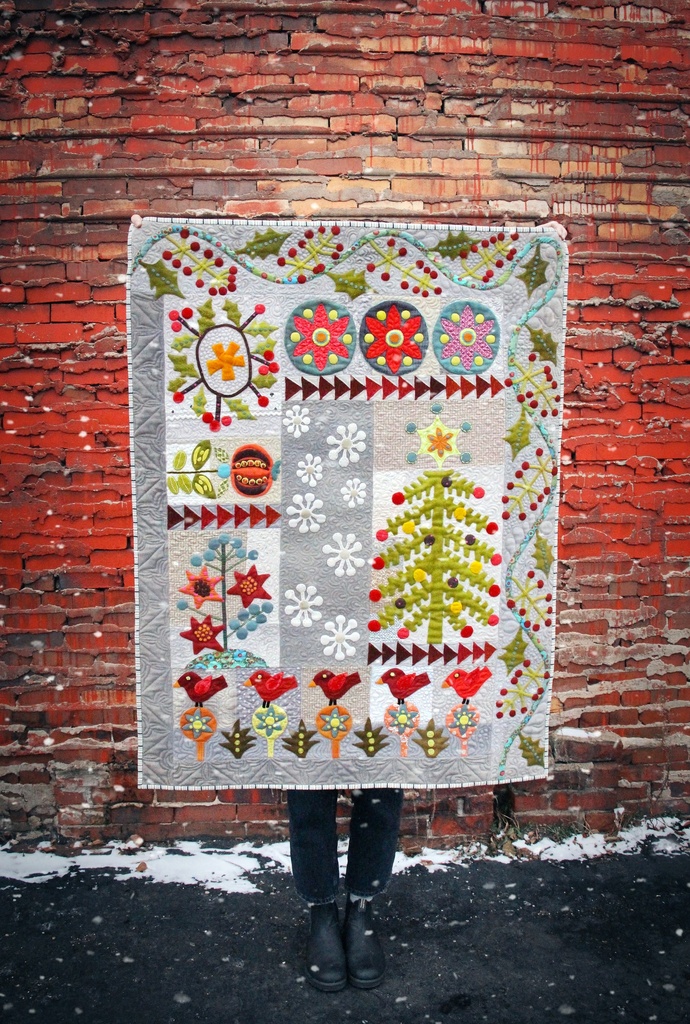 Ribbon Yardage - Leaves  Sue Spargo Folk Art Quilts