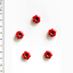 [L561] Red Flower Buttons