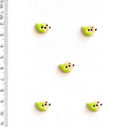 [L579] Lime Bird Buttons