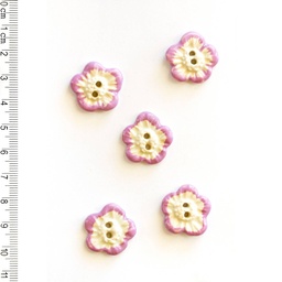 [L92] Lilac Flower Buttons