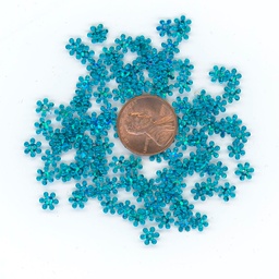 [S147] 8mm Snowflake Sequins, Bright Blue