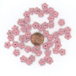 [S66] 10mm Flower Sequins, Dusky Pinks