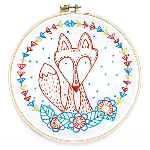 [EK-001] Crafty Fox Embroidery Kit