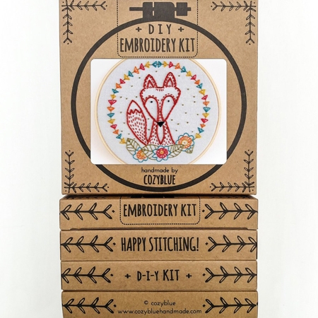 [EK-001] Crafty Fox Embroidery Kit