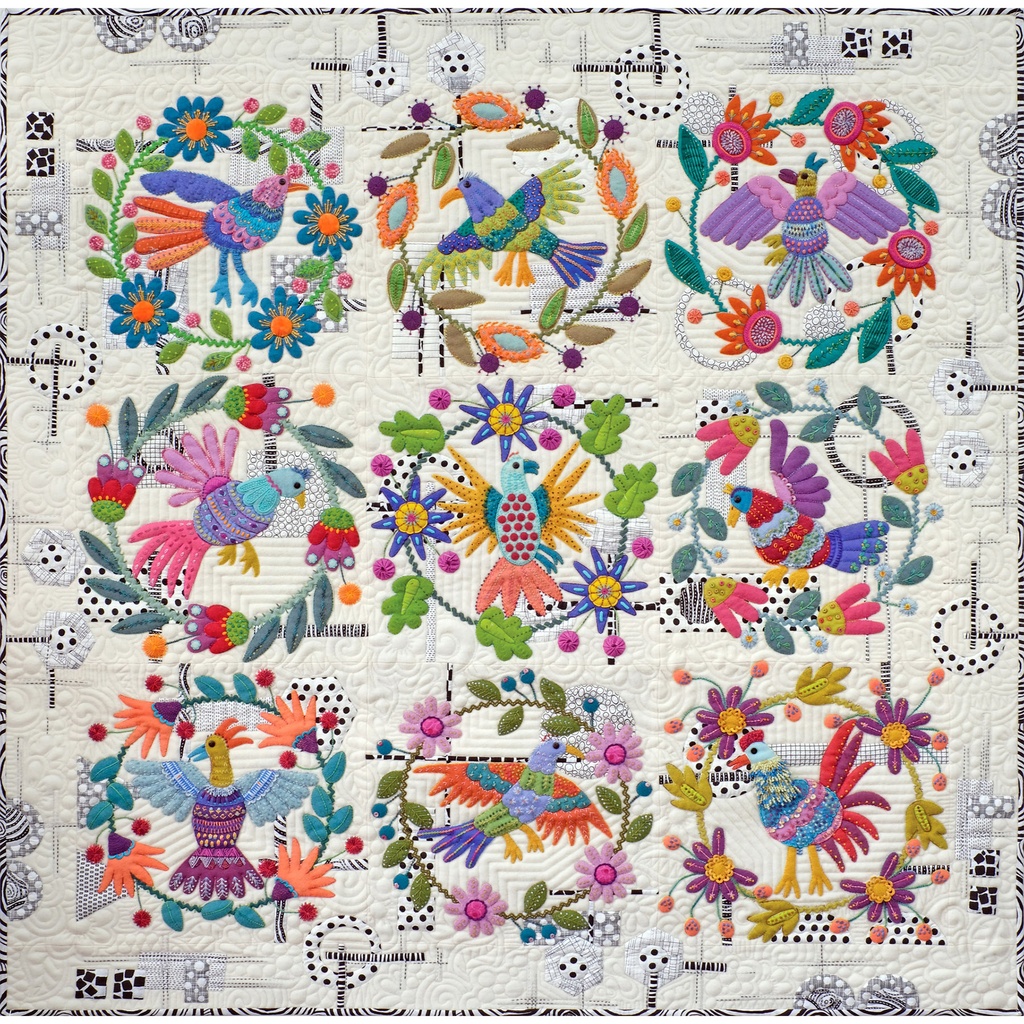 Livre De Couture Sue Spargo - Patrons De Courtepointes Folk-art - 3 Projets Bonus Inclus