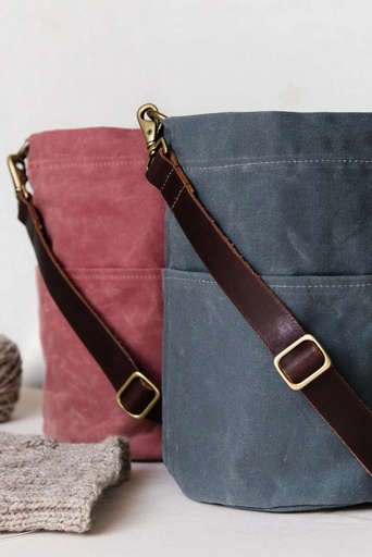 Waxed Canvas Bucket Bag