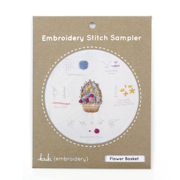[SS-015] Flower Basket Stitch Sampler