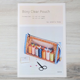 [PATT_103AH] Boxy Clear Pouch, Aneela Hoey