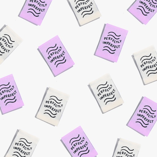 [KMWL-PI-2023] "Perfectly Imperfect" Woven Labels, 6pk