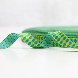 [SSRB-Y02] Double Fan Palm Stem On Chartreuse Ribbon