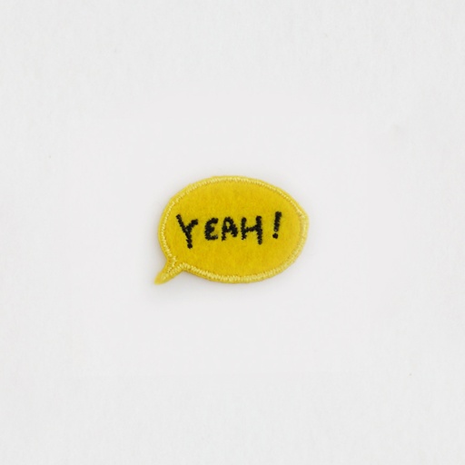 [103-8680] Daruma Embroidered Sticker (Yeah!)