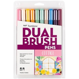 [TB56216] Cottage, 10pk Dual Brush Pen Art Markers
