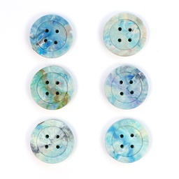 [HDP-28BUT-03] Crystal Waters Recycled Button 6 Pack (28mm)