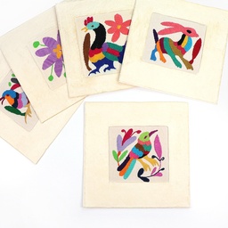 Otomi Amate Embroidered Cloth