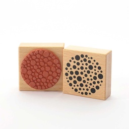 [RS677531] ​​​​​Polka-Whirl Rubber Stamp