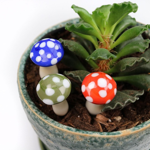 Glass Mushroom Plant Spike