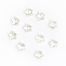 [JBD_133] Pearl White, Flower Bead Pack