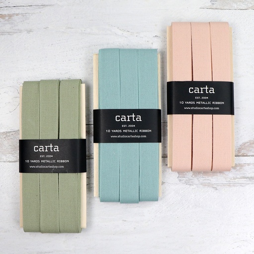 ​​​​Tight Weave Cotton Ribbon - Wood Paddle 10 Yards