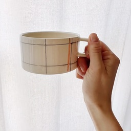 [PG-GM] ​​​​Hand-thrown Grid Mug