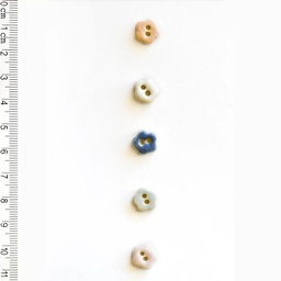 [L555] Tiny Pastel Flower Buttons