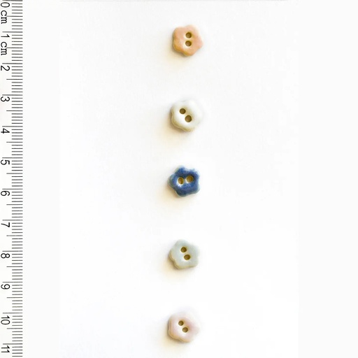 [L555] Tiny Pastel Flower Buttons