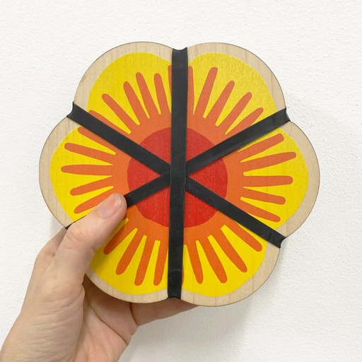 [WFSPY] Flower Shaped Press - Yellow
